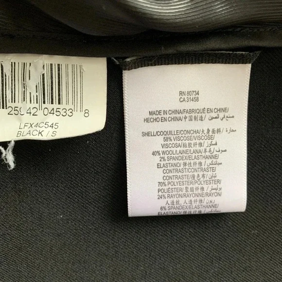 BCBGMAXAZRIA Cropped Open Drape Wool Blazer - Picture 7 of 8